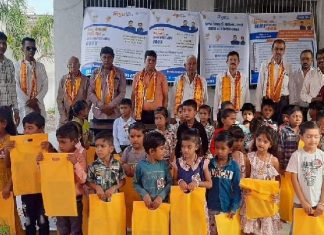 Amreli: બગસરા તાલુકાની શાળા નંબર ૪ પ્રાથમિક શાળામાં શાળા પ્રવેશોત્સવ કાર્યક્રમ યોજાયો