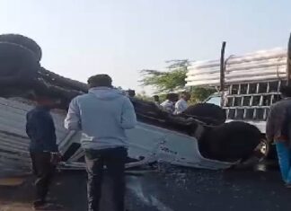 બગસરા નજીક હડાળા પાસે સર્જાયો અકસ્માત, એક મહિલાનું મોત; 16 ઇજાગ્રસ્ત