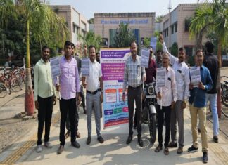 બાબરા ખાતે બાઈક રેલીના માધ્યમથી જાગૃત્તિ પ્રસરાવવામાં આવી: કાર્યક્રમમાં યુવાઓ સહભાગી બન્યા