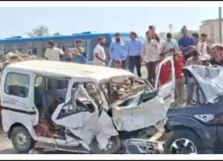 Rajkot: ગોંડલ ચોકડી નજીક સ્કૉર્પિયો કાર અને ઇકો વચ્ચે સર્જાયો ભયંકર અકસ્માત, 2 લોકોના મોત