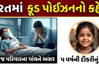 સુરતમાં એક જ પરિવારના પાંચને ફૂડ પોઈઝનિંગ, 5 વર્ષની બાળકીનું મોત…