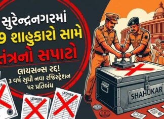 સુરેન્દ્રનગરમાં 79 શાહુકારો સામે તંત્રનો સપાટો: લાયસન્સ રદ્દ, 3 વર્ષ સુધી નવા રજિસ્ટ્રેશન પર પ્રતિબંધ…