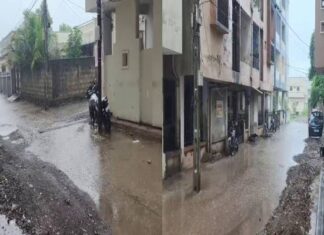 અમરેલીના રાજુલામાં લાંબા વિરામ બાદ વરસાદી ઝાપટું, રસ્તાઓ પર ફરી વળ્યાં પાણી…
